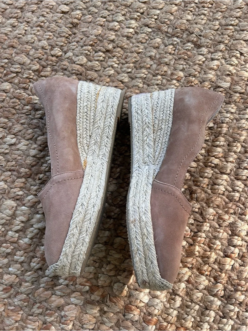 bettye muller taupe wedge slip-on